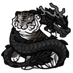 oilslick tiger with black dragon adopt by 888 & Psi
